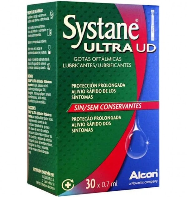 Systane Ultra Unidosis, Gotas Oftálmicas Lubricantes, 30 Monodosis. - Alcon