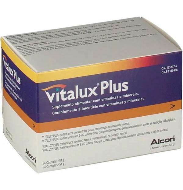 Vitalux Plus, 84 Capsulas. - Alcon