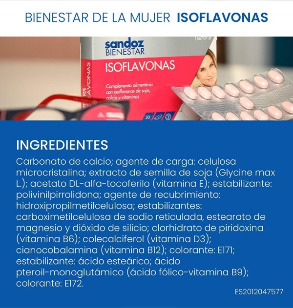 Sandoz Bienestar Isoflavonas (30 Comprimidos)