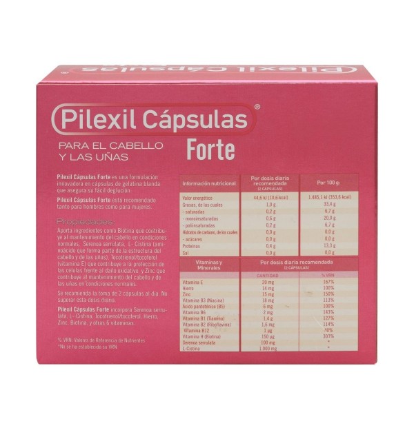 Pilexil Capsulas Forte Cabello Y Uñas (100 Capsulas)