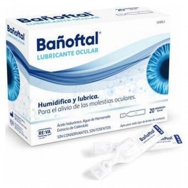 Bañoftal Gotas Oftálmicas Monodosis, 20 Uds