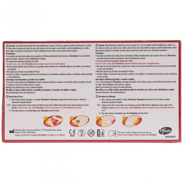 Thermacare Parches Térmicos Zona Lumbar Y Cadera 4Uds