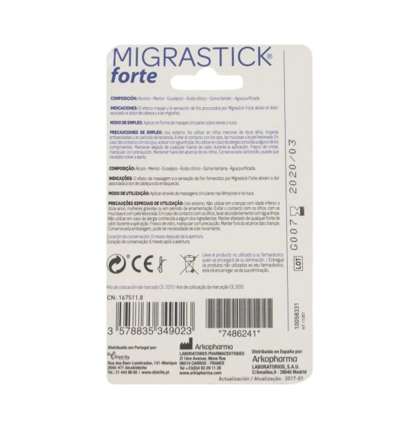 Migrastick Forte (1 Envase 2 Ml)