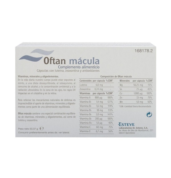 Oftan Macula (90 Capsulas)