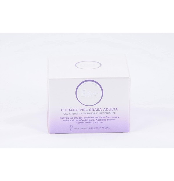 Be+ Cuidado Piel Grasa Adulta Gel Crema - Antiarrugas Matificante (1 Envase 50 Ml)