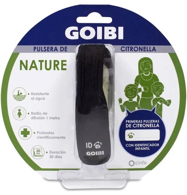 Goibi Pulsera De Citronella Nature (1 Pulsera Negra)