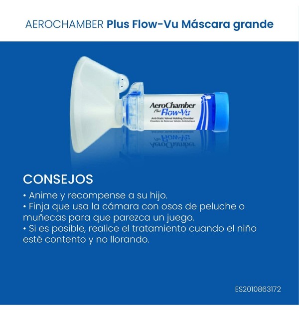 Aerochamber Plus Flow-Vu - Camara De Inhalacion (Adulto 1 U)