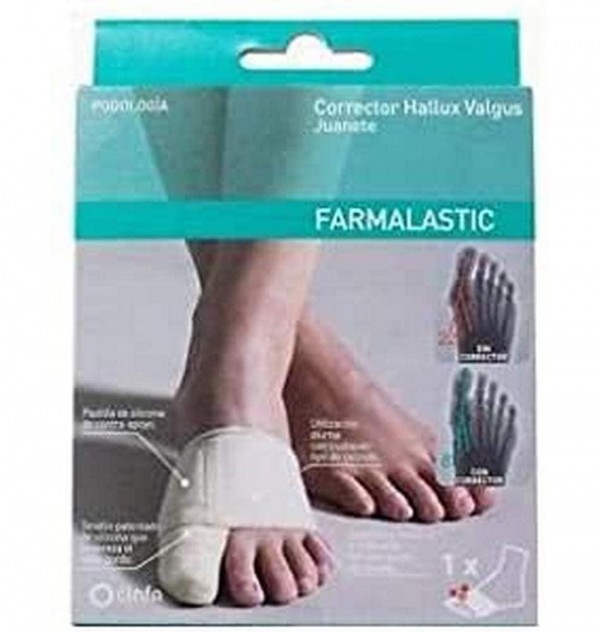 Corrector Doble Juanetes Y Plantar - Farmalastic Feet (Pie Dcho T- Peq)