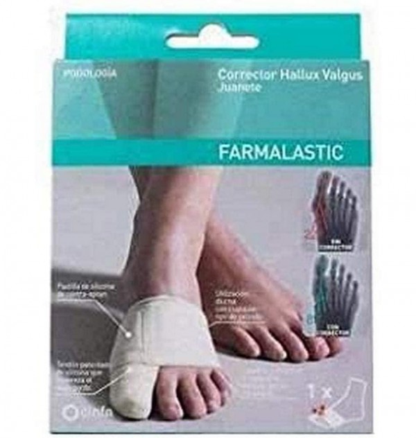 Corrector Doble Juanetes Y Plantar - Farmalastic Feet (Pie Izdo T- Peq)