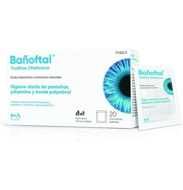 Bañoftal Toallita Ocular Esteril (20 Unidades)