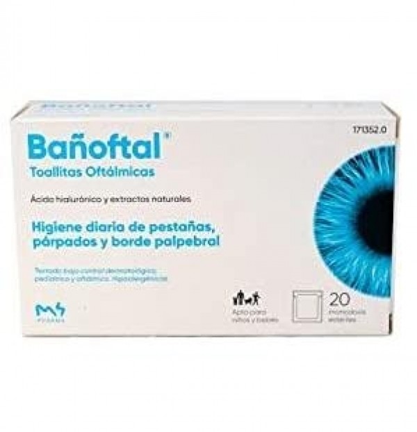 Bañoftal Toallita Ocular Esteril (20 Unidades)
