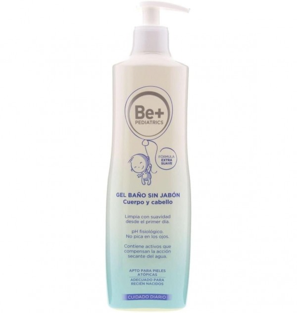 Be+ Pediatrics Gel De Baño Cuerpo/Cabello Sin Jabon (1 Envase 500 Ml)