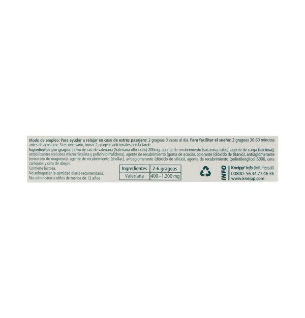 Valeriana Classic (90 Grageas)