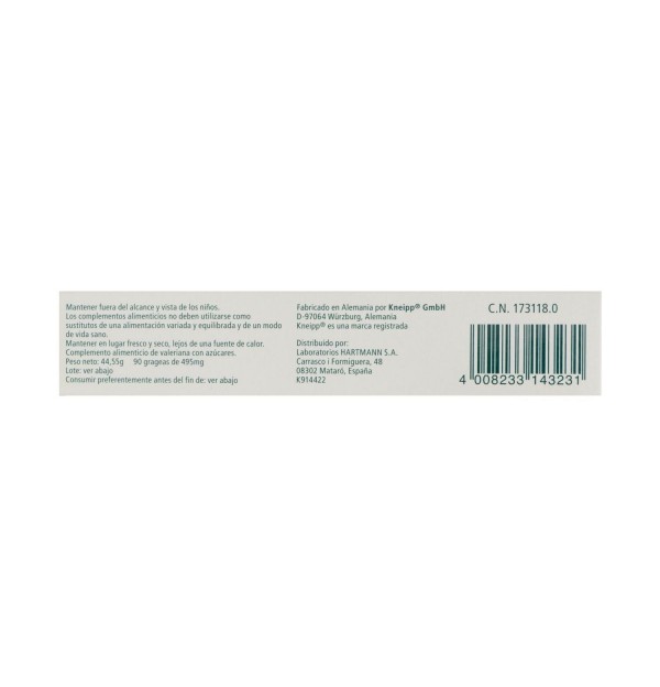 Valeriana Classic (90 Grageas)