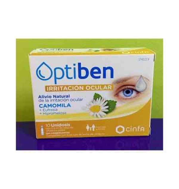 Optiben Ojos Irritados (10 Ampollas Unidosis 0,4 Ml)