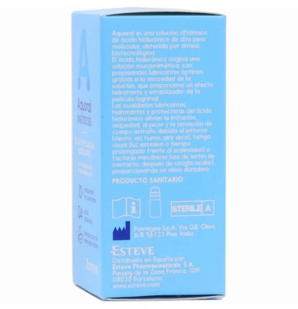 Aquoral Multidosis - Gotas Oftalmicas Lubricantes Esteriles (1 Envase 10 Ml)