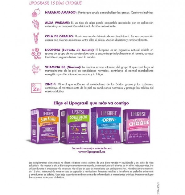 Lipograsil 15 Dias Choque (45 Comprimidos)