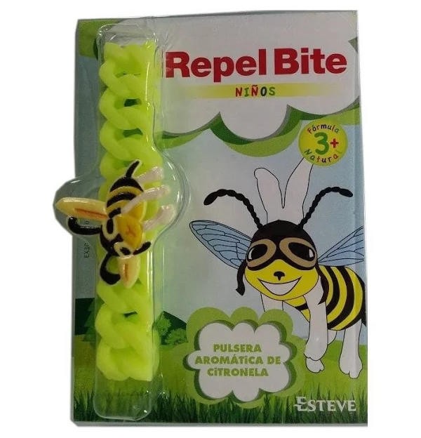 Repel Bite Niños Pulsera Con Citronela