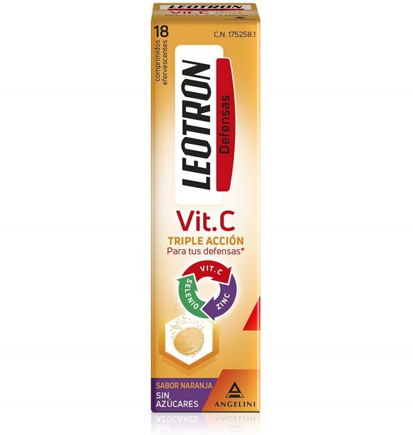 Leotron Vitamina C (18 Comprimidos Efervescentes)