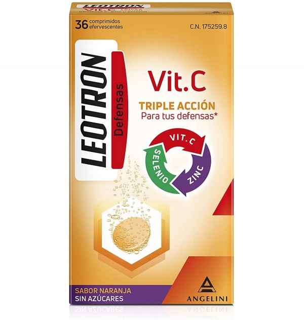 Leotron Vitamina C (36 Comprimidos Efervescentes)