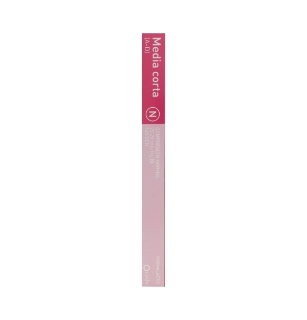 Media Corta (A-D) Compresion Normal - Farmalastic (Talla Reina Plus Color Negro)