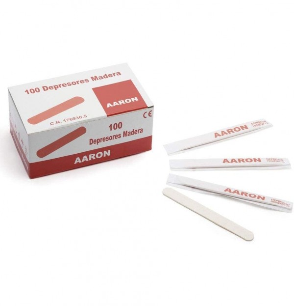 Depresores De Madera - Aaron (100 Unidades)