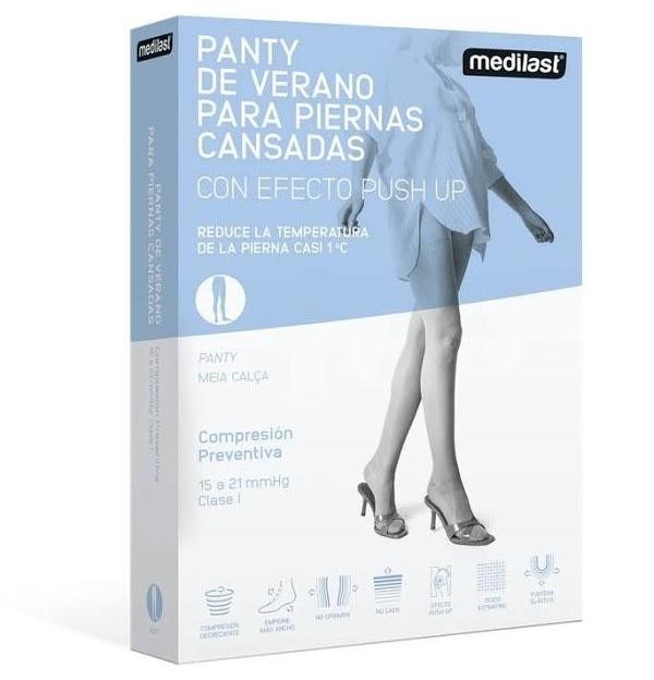 Panty Compresion Ligera 15-21 Mmhg - Medilast Fresh (Talla Pequeña Color Beige)