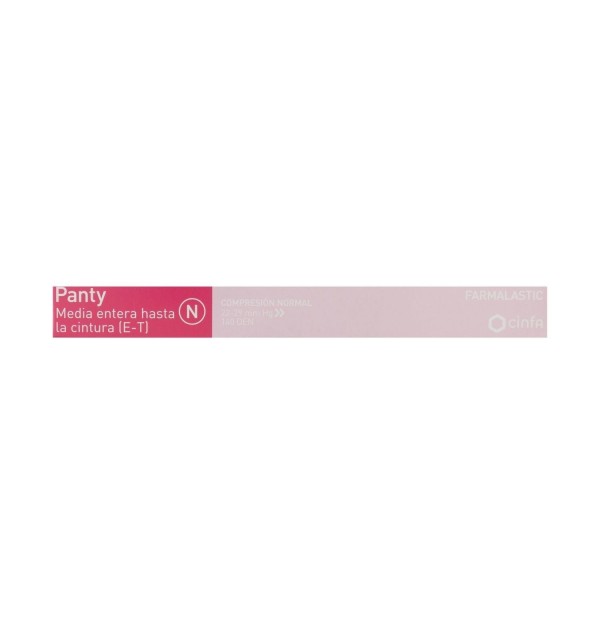 Panty Compresion Normal 140 Den - Farmalastic (Talla Pequeña Color Negro)