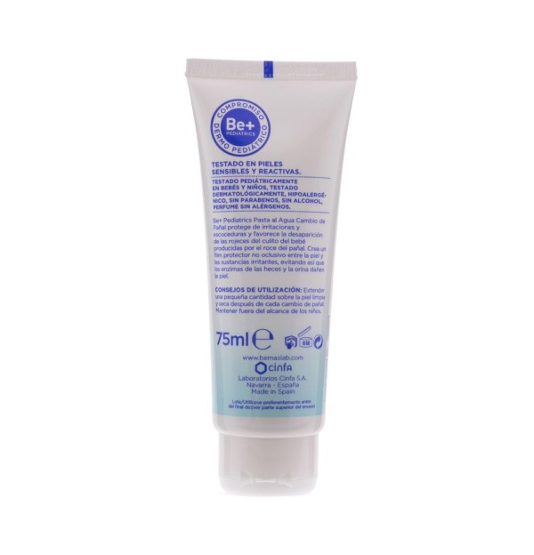 Be+ Pediatrics Pasta Al Agua Cambio De Pañal (1 Envase 75 Ml)