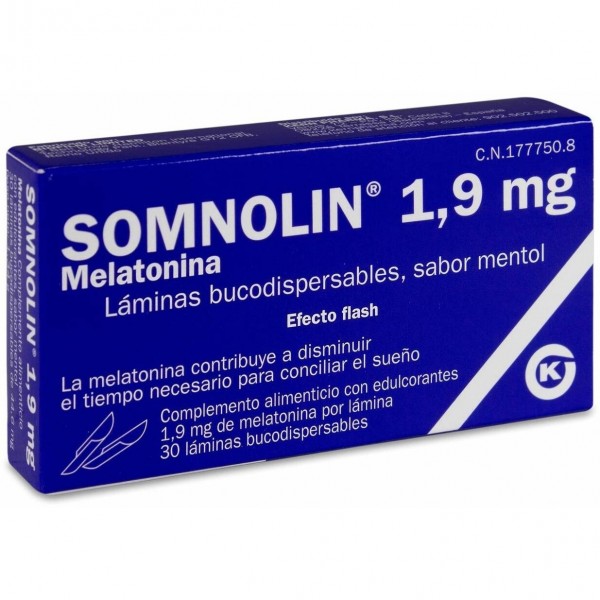 Kern Somnolin Melatonina + Menta 1.9 Mg 30 Laminas Bucodispersab