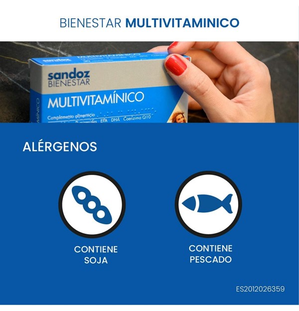 Sandoz Bienestar Multivitaminico (30 Capsulas Blandas)