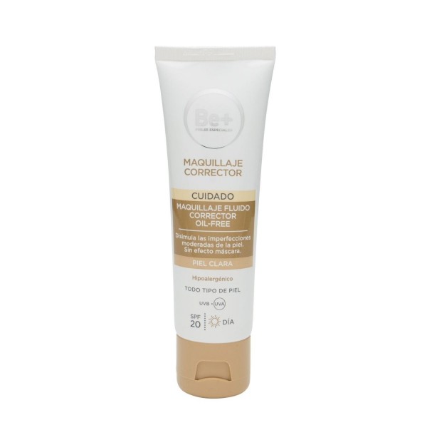 Be+ Maquillaje Fluido Corrector Oil Free Spf 20 (1 Envase 40 Ml Piel Clara)