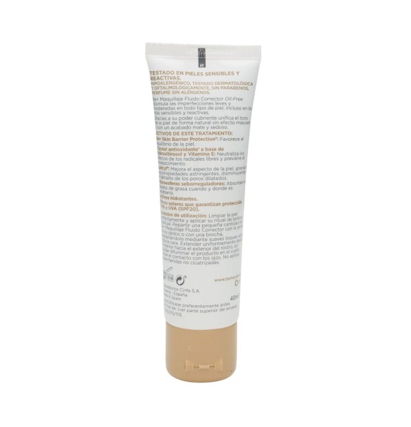 Be+ Maquillaje Fluido Corrector Oil Free Spf 20 (1 Envase 40 Ml Piel Clara)