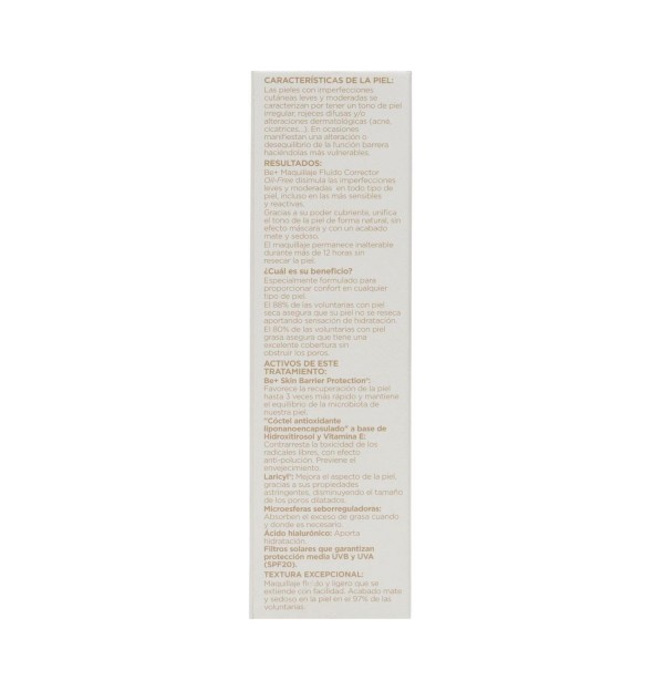 Be+ Maquillaje Fluido Corrector Oil Free Spf 20 (1 Envase 40 Ml Piel Clara)