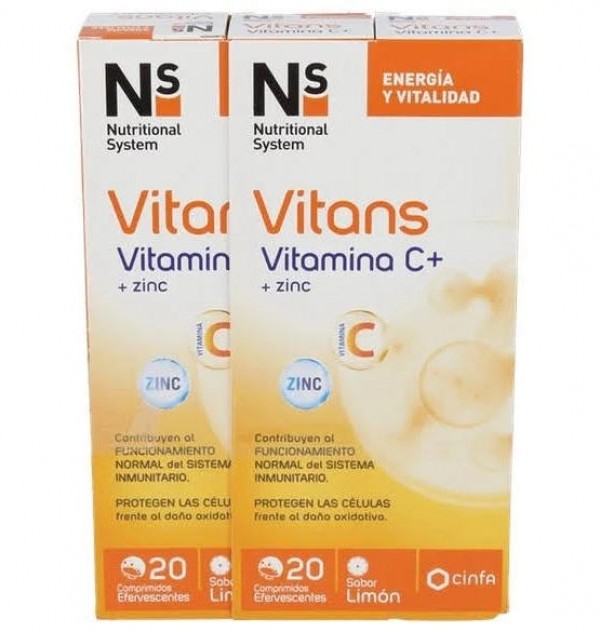 Vitans Vitamina C+ (20 Comprimidos Efervescentes)