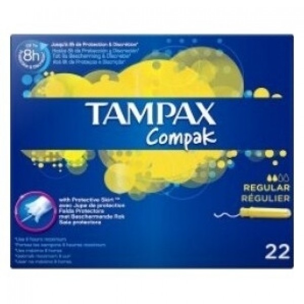 Tampax Compak Regular 22 Unidades