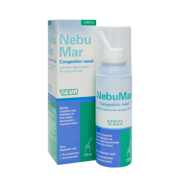 Nebumar Congestion Nasal Solucion Salina (1 Spray 100 Ml)