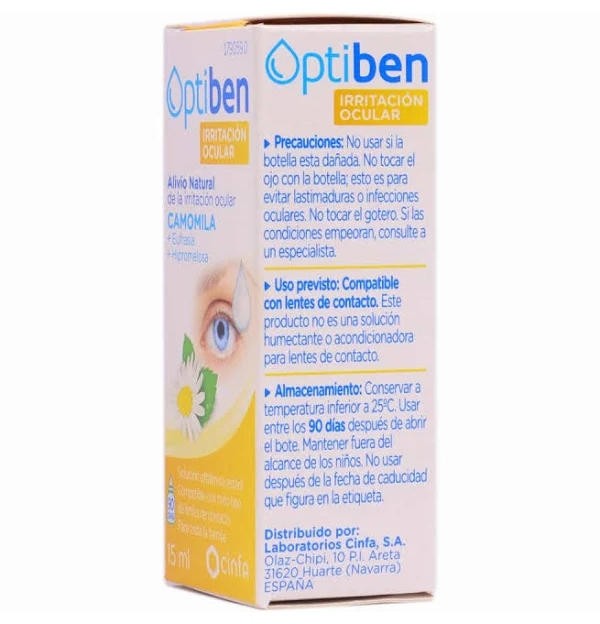 Optiben Ojos Irritados (1 Frasco 15 Ml)