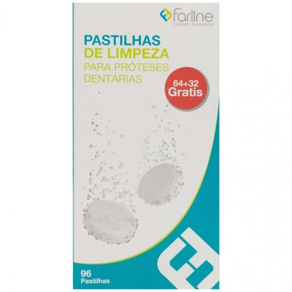 Promoción Farline Pastillas Limpiadoras, 64 + 32 Pastillas