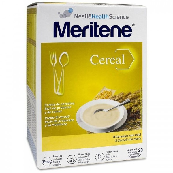 Meritene Cereal 8 Cereales Con Miel 300G+300G