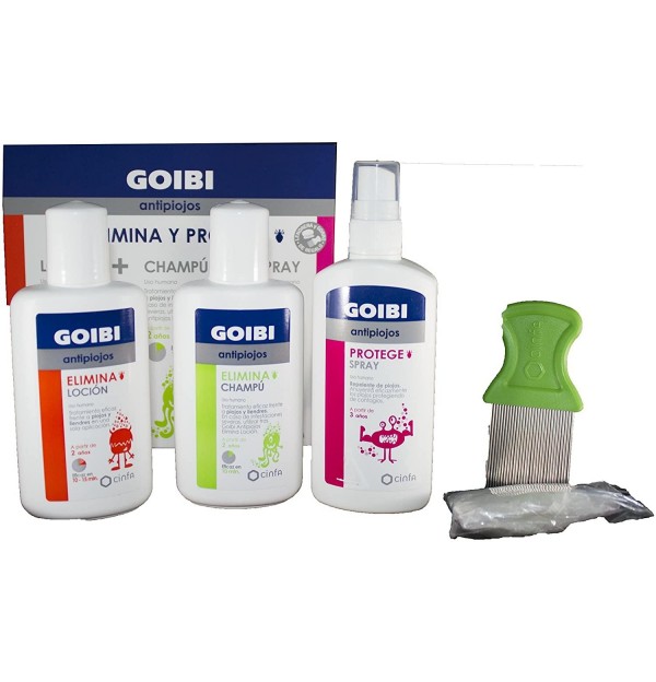 Goibi Antipiojos Elimina Champu + Locion + Spray (Kit)