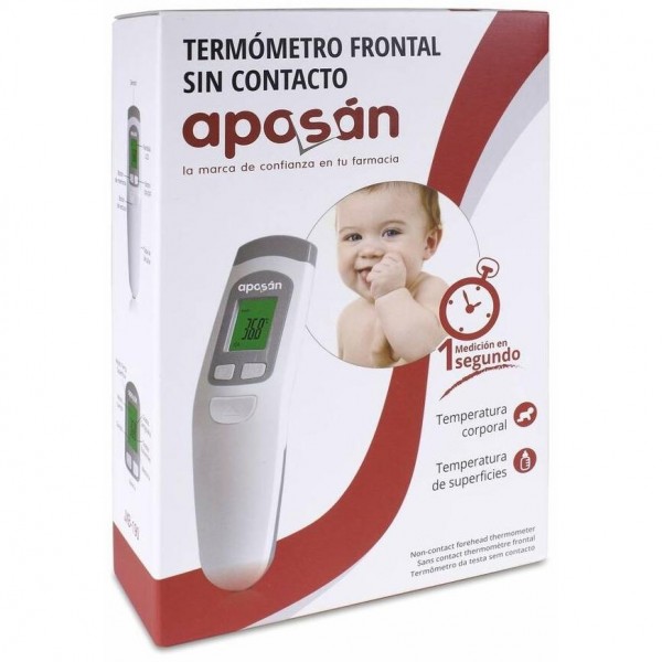 Aposán Termómetro Frontal Sin Contacto, 1 Ud