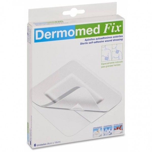 Dermomed Fix Apósito Estéril Autoadh 9 Cm X 10 Cm, 6 Uds