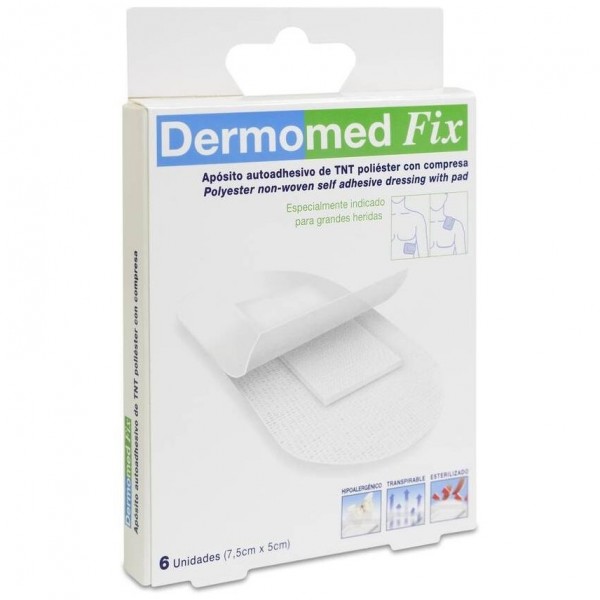 Dermomed Fix Apósito Estéril Autoadh 9 Cm X 5 Cm, 6 Uds