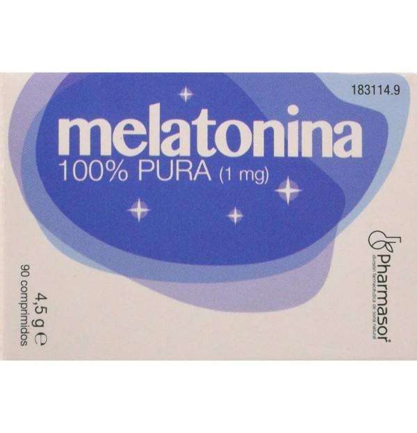 Melatonina 100% Pura (1 Mg 90 Comprimidos)
