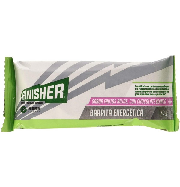 Finisher Barritas Energeticas - Frutos Rojos Con Chocolate Blanco (20 Barritas)