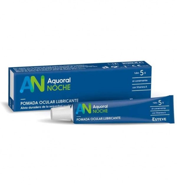 Aquoral Noche - Pomada Ocular Lubricante Esteril (1 Envase 5 G)