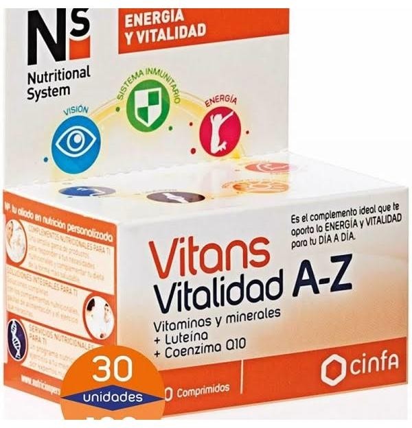 Ns Vitans Vitalidad A-Z (100 Comprimidos)