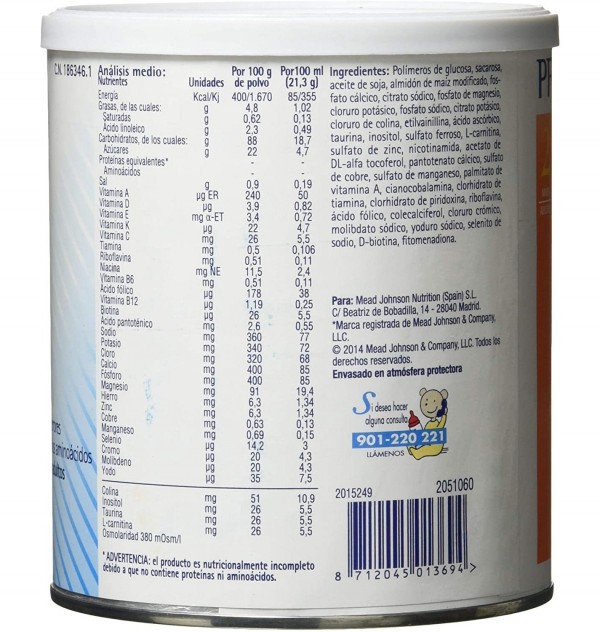 Pfd 2 (1 Bote 450 G Sabor Neutro)