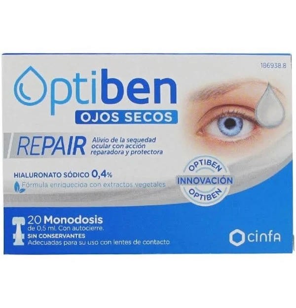 Optiben Ojos Secos Repair (20 Monodosis)